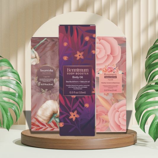 Mini Body and Face oil Kit - Pack of 3